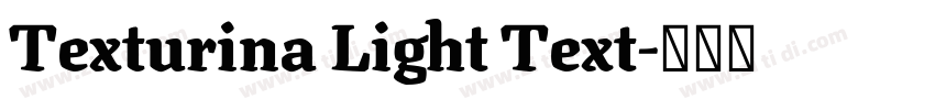 Texturina Light Text字体转换